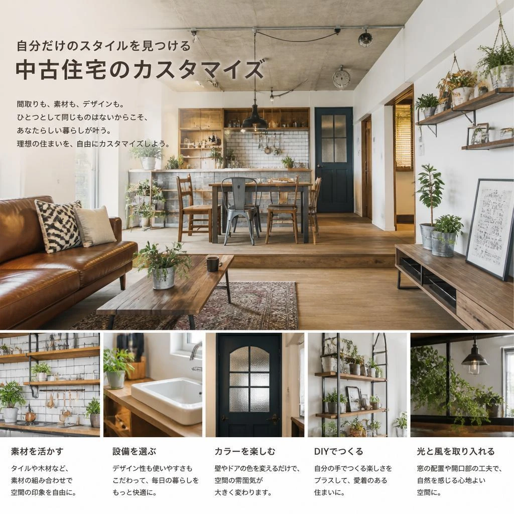 自分だけのスタイルを見つける中古住宅のカスタマイズ