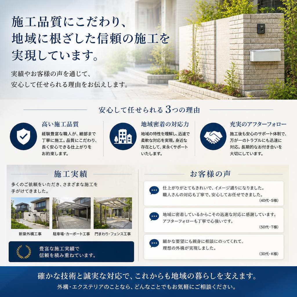 信頼の施工実績
