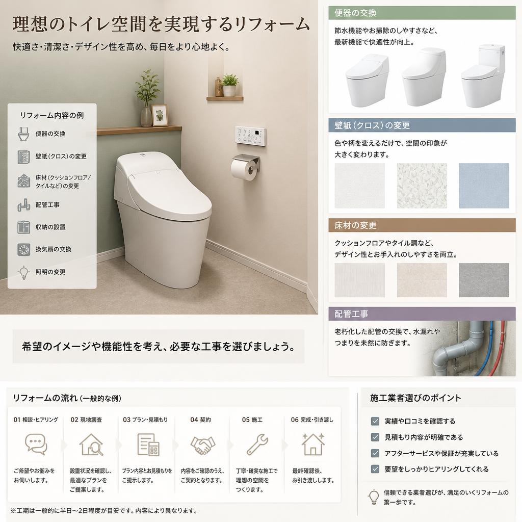 リフォームの施工内容と選び方