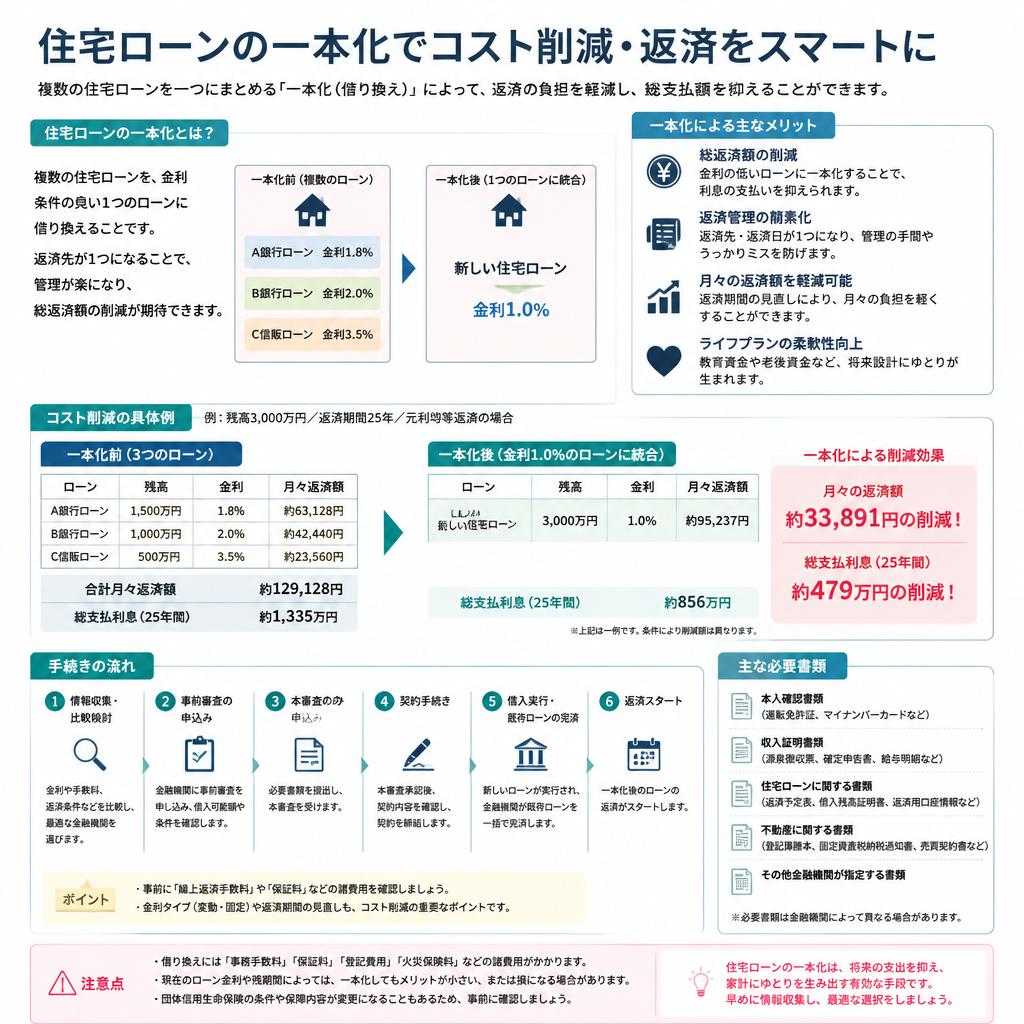 ローン一本化の利点と方法