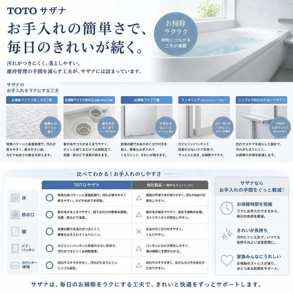 メンテナンスのしやすさ
