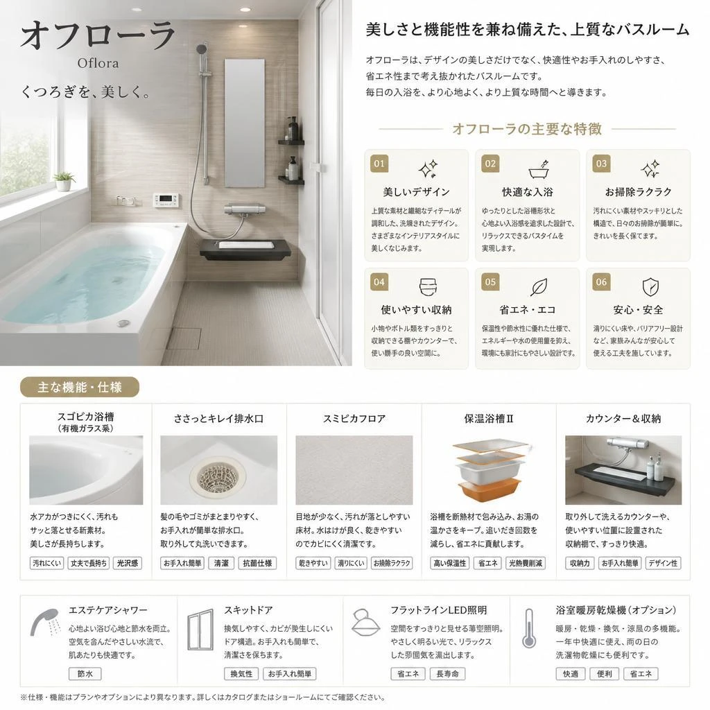 2. オフローラの主な特徴