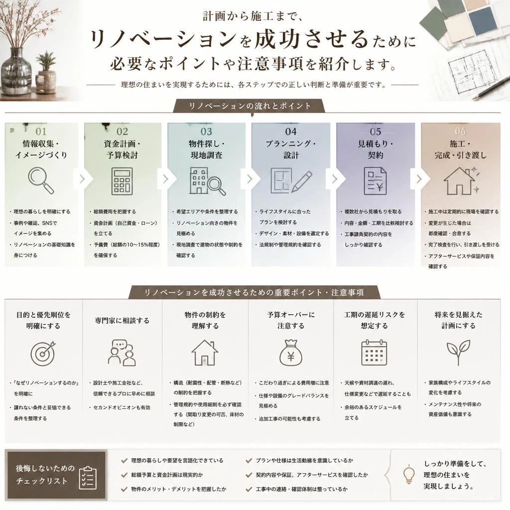 成功するリノベーションの秘訣