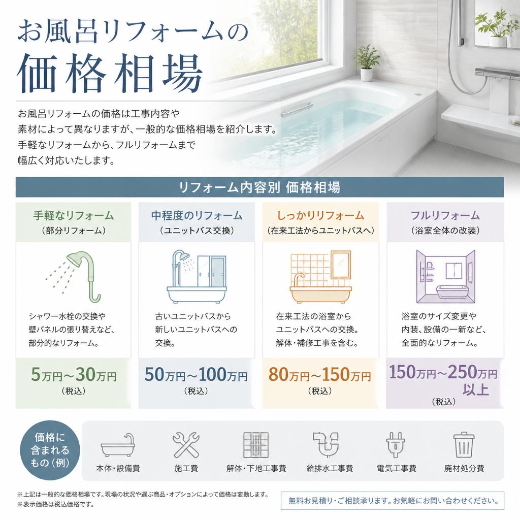 リフォームの価格相場